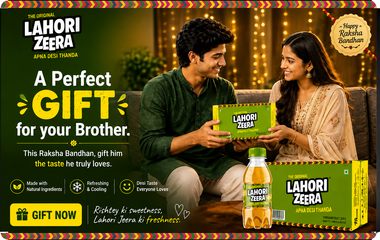 Lahori Jeera Raksha Bandhan - A Perfect Gift for your Brother